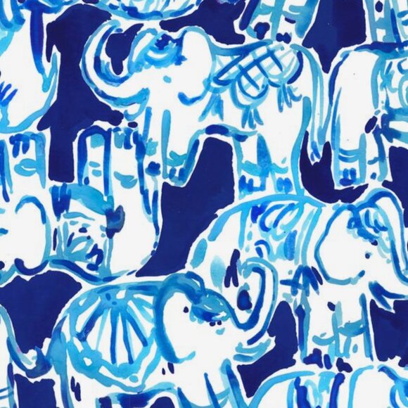 NWT! Rare! Lillly Pulitzer Skipper popover, "Get Trunky" print, L - Picture 2 of 4